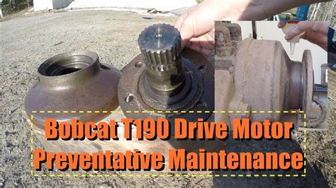 Replacing a bobcat drive motor 